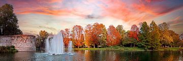 Herfst Stadspark Maastricht van Pascal Lemlijn