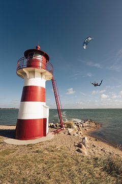 Kitesurfer Vuurtoren van Andy Troy