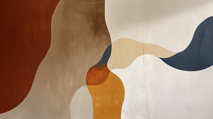 Bohème, moderne und abstrakte Formen in Erdtönen von Studio Allee