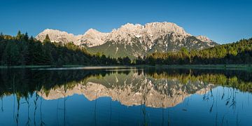 Karwendel reflection by Denis Feiner