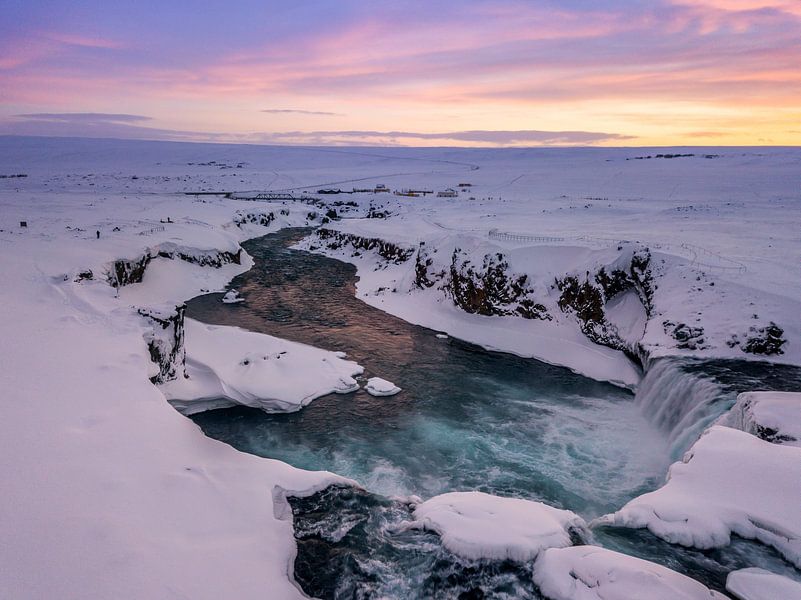 Godafoss-Wasserfall Island von Mario Calma