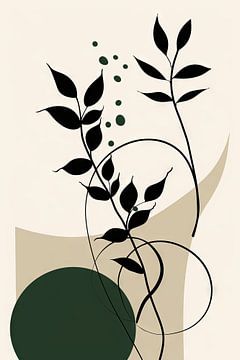 Minimalistische planten van Poster Art Shop