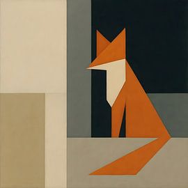 Vos minimalistisch van FoXo Art