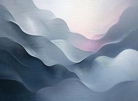 Blauw Grijs Roze Harmonie