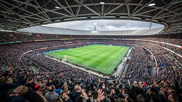 Kolkende Kuip tijdens Feyenoord-Ajax van Jeroen van Dam