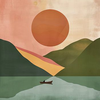 Minimalistische landschapskunst