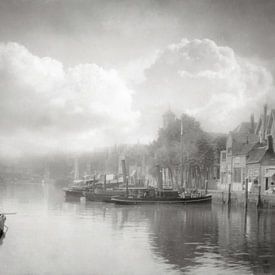Dordrecht, view of the Wijnhaven in 1912 by Affect Fotografie
