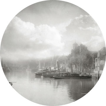 Dordrecht, gezicht op de Wijnhaven in 1912