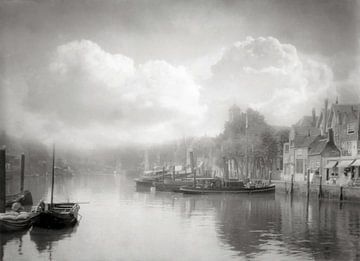 Dordrecht, Blick auf den Wijnhaven im Jahr 1912