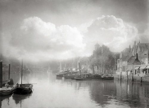 Dordrecht, Blick auf den Wijnhaven im Jahr 1912