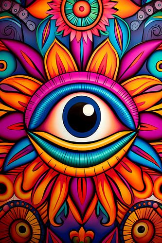 Kleurrijk Oog van Inspiratie