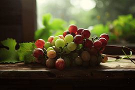 Still life with green grapes by Art & Soul Creations