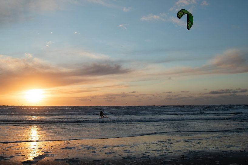 Kite-Surfer Strand Texel von Arno Rakers