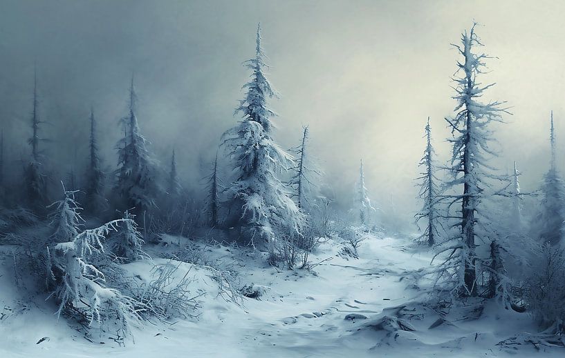 Winterlandschaft von fernlichtsicht