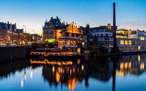 Abendlicht im Hafen von Delfshaven