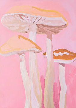 Champignons Roze van Niklas Maximilian
