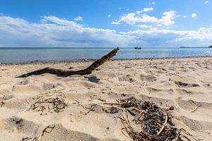 Boot am Südstrand in Göhren auf Rügen