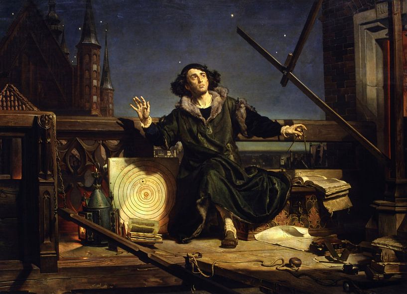 Astronom Kopernikus, oder Gespräche mit Gott - Jan Matejko von Accessible Art