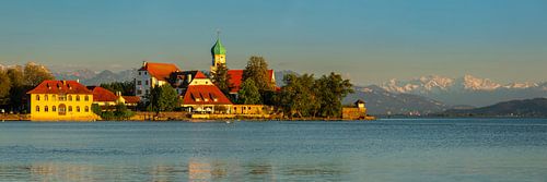 Wasserburg at Lake Constance at sunset