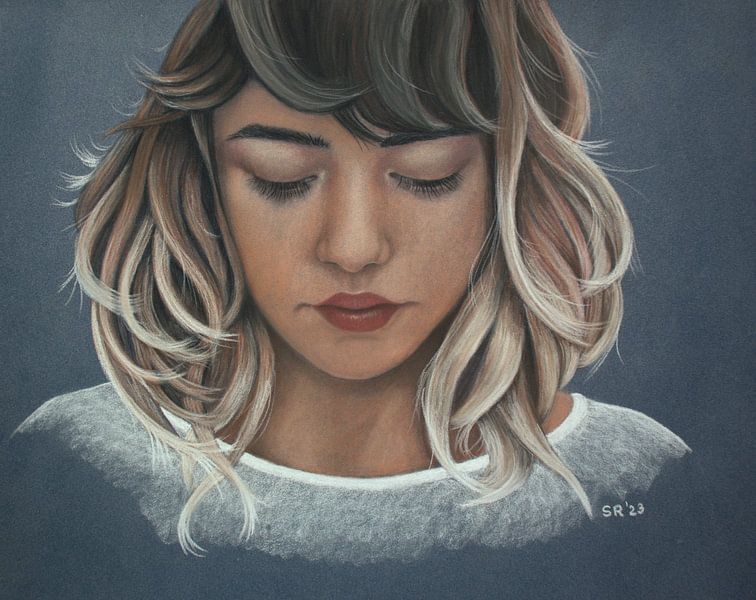 Portrait pastel by Sissi Waasdorp