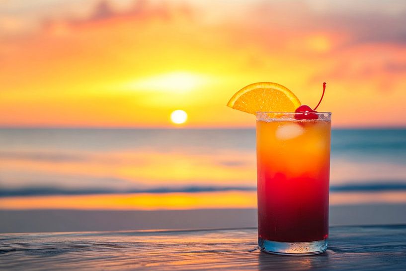 Sunset drink by Poster Art Shop