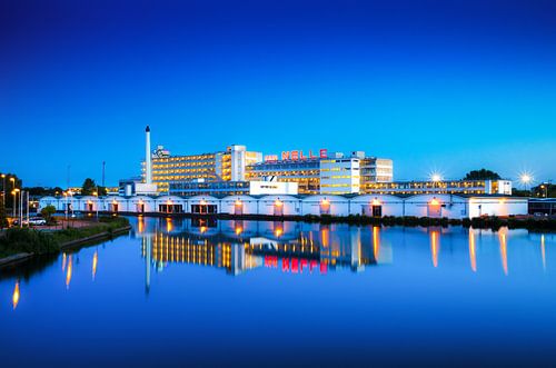 Van Nelle factory during blue hour