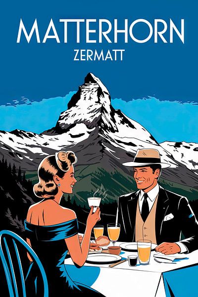 Zermatt, Switzerland. by Poster Art Shop
