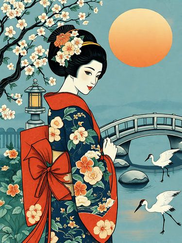 Geisha Ukiyo-e