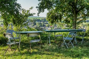 Terrace overlooking Eys in South Limburg