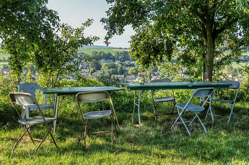 Terras met uitzicht op Eys in Zuid-Limburg