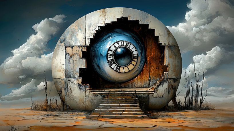 Das Auge der vergessenen Zeit von Klaus Tesching - Art-AI