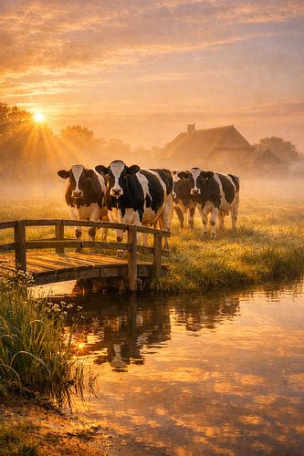 Rural scene with cows