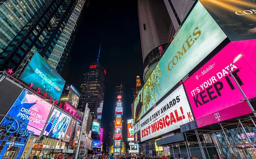 Abendfoto Time Square, New York von Mark De Rooij