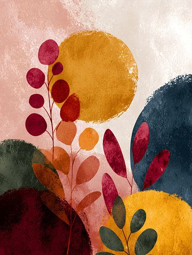 Abstract Herfstlandschap met Zon