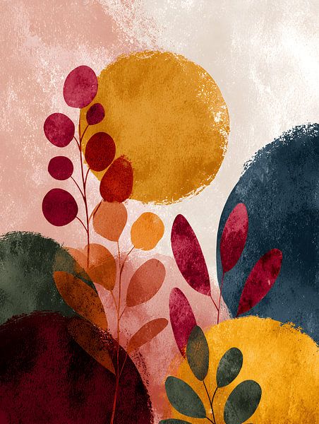 Abstract Autumn landscape with Sun by Gypsy Galleria