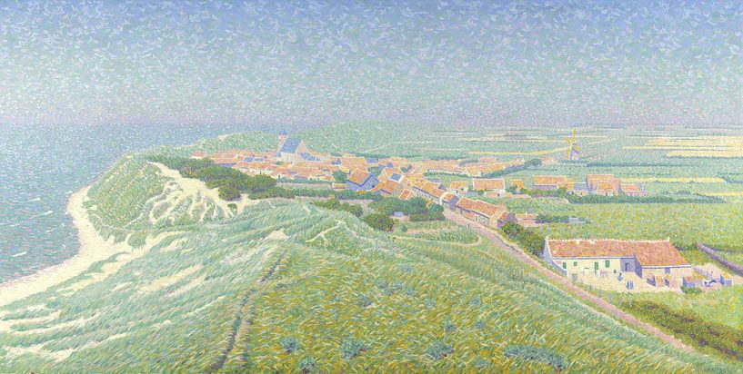 Blick auf das Dorf Zoutelande auf Walcheren - Ferdinand Hart Nibbrig von Meisterhafte Meister
