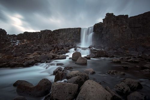 Öxarárfoss waterfall in Iceland