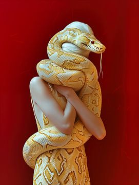 De slangenvrouw van Frank Daske | Foto & Design