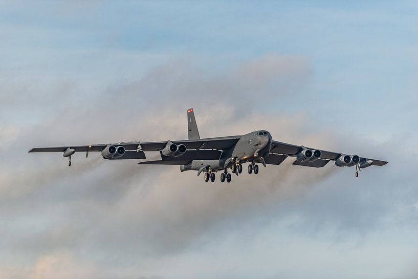 It remains very impressive to see and hear: a Boeing B-52 Stratofortress of the United States Air Fo by Jaap van den Berg
