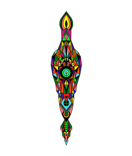 Myrtles spiritual structure drawing mandala