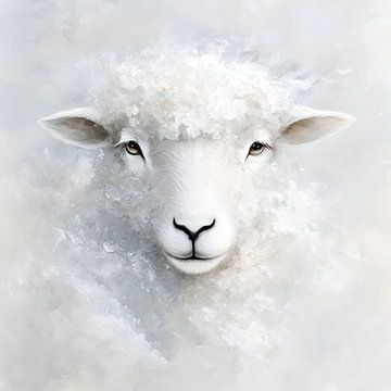 Sheep Portrait by Jacky