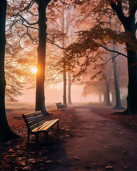 Autumn mood in dreamlike nature by fernlichtsicht