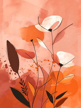 Botanical Abstract Flowers by Gypsy Galleria