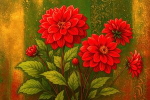 Rote Wiese - Klassisches Blumenporträt