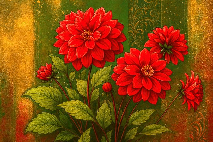 Red Meadow - Portrait floral classique par INGO