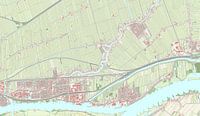 Karte von Hardinxveld-Giessendam von Rebel Ontwerp Miniaturansicht