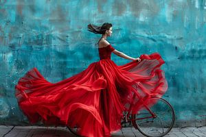 rotes Kleid