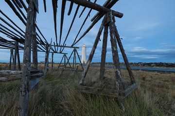 Iceland (Old Akranes Lighthouse) by Marcel Kerdijk