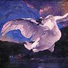 Jan Asselijn's endangered swan feat. Starry Night by Van Gogh by MadameRuiz