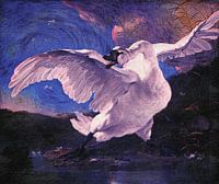 Jan Asselijn's endangered swan feat. Starry Night by Van Gogh
